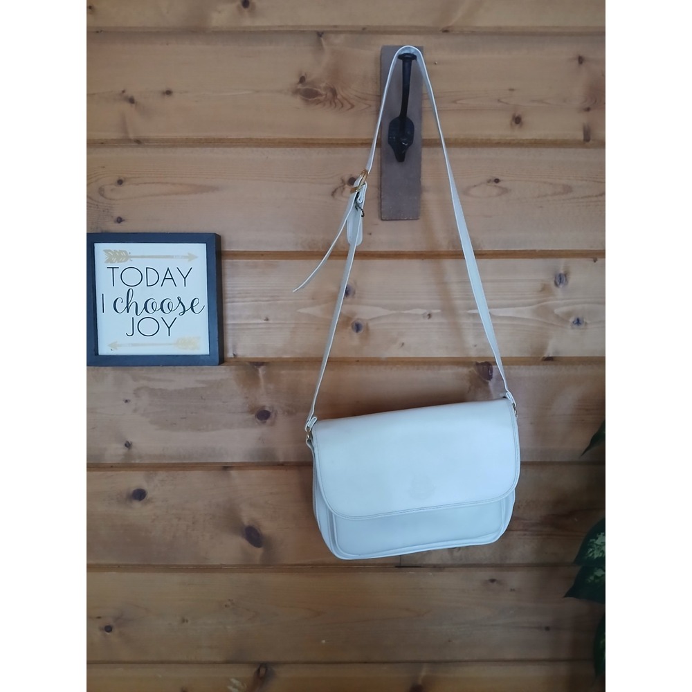 Vintage Tandem Bags California Purse White Exterior Crossbody Shoulder Bag ZA4‎